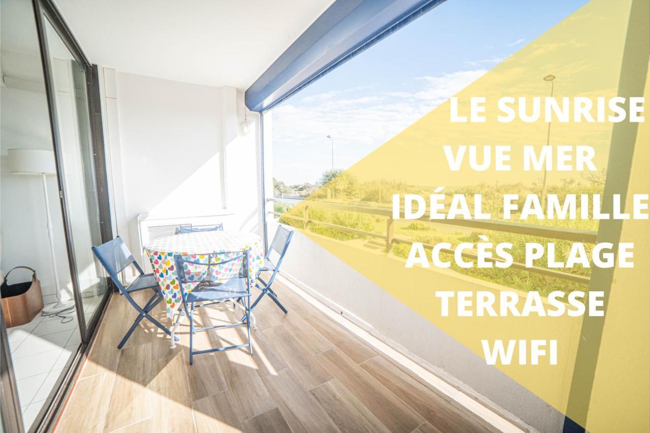 Le Sunrise Vue Mer Acces Plage- Spacieux-2 Terrasses-Wifi - Confort -Top Pros Servicesconciergerielagrandemotte La Grande-Motte Eksteriør bilde
