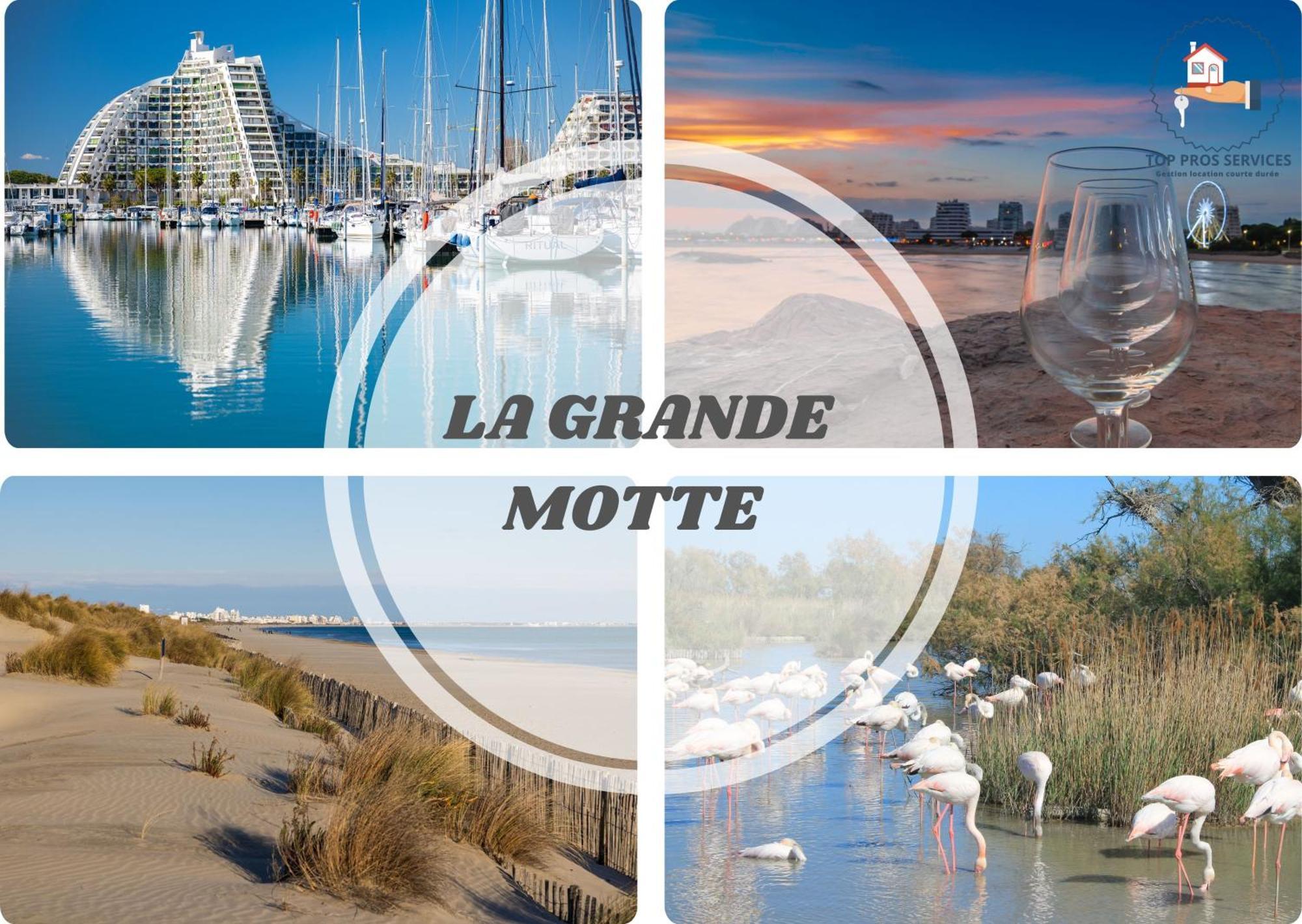Le Sunrise Vue Mer Acces Plage- Spacieux-2 Terrasses-Wifi - Confort -Top Pros Servicesconciergerielagrandemotte La Grande-Motte Eksteriør bilde